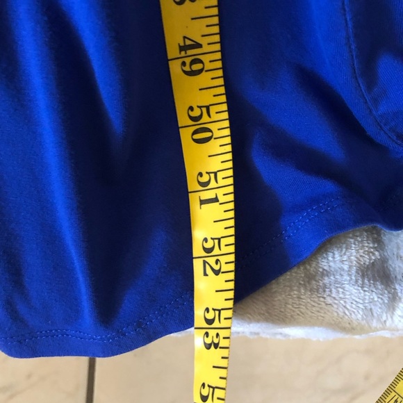 Catherines Women Maxi Dress size 1XWP Sleeveless V-Neck Blue Jersey knit Summer - Picture 11 of 16